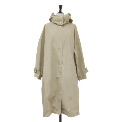 24春夏 パッカブルコート / PACKABLE MALTON HOOD LONG レインコート フーディ 長袖 ドロップショルダー ボタンダウン ナイロン 撥水
