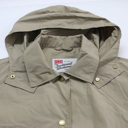 24春夏 パッカブルコート / PACKABLE MALTON HOOD LONG レインコート フーディ 長袖 ドロップショルダー ボタンダウン ナイロン 撥水