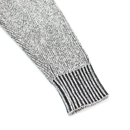 ダブルフェイス ワイド プルオーバー / W FACE CUT NECK WIDE KNIT TOPS ニット 長袖 Vネック スリット コットン