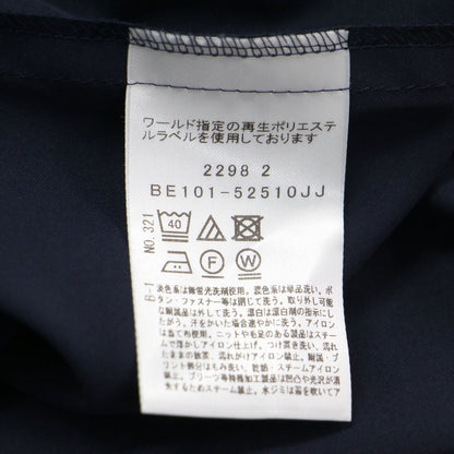 24秋冬 コツキ幾何柄ワンピース / 半袖 フレアースリーブ ミディ丈 膝丈 Vネック ウエストマーク Aラインフレアシルエット