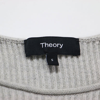 23春夏 リブ ワイド クルーネック プルオーバー / Clean Cottoncash Open Neck LS PO ニット 長袖 ドロップショルダー コットン シルク