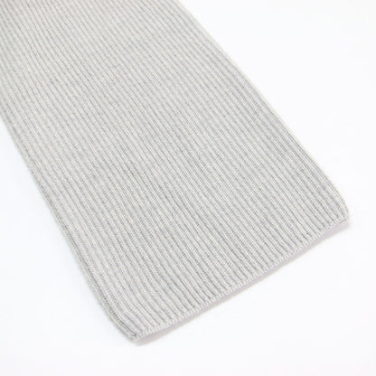 23春夏 リブ ワイド クルーネック プルオーバー / Clean Cottoncash Open Neck LS PO ニット 長袖 ドロップショルダー コットン シルク