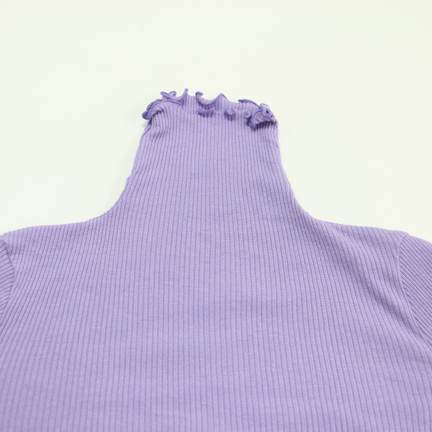 23秋冬 コットン ウール ハイネック リブ プルオーバー / Wool rib HN PO カットソー 長袖 コンパクト ストレッチ