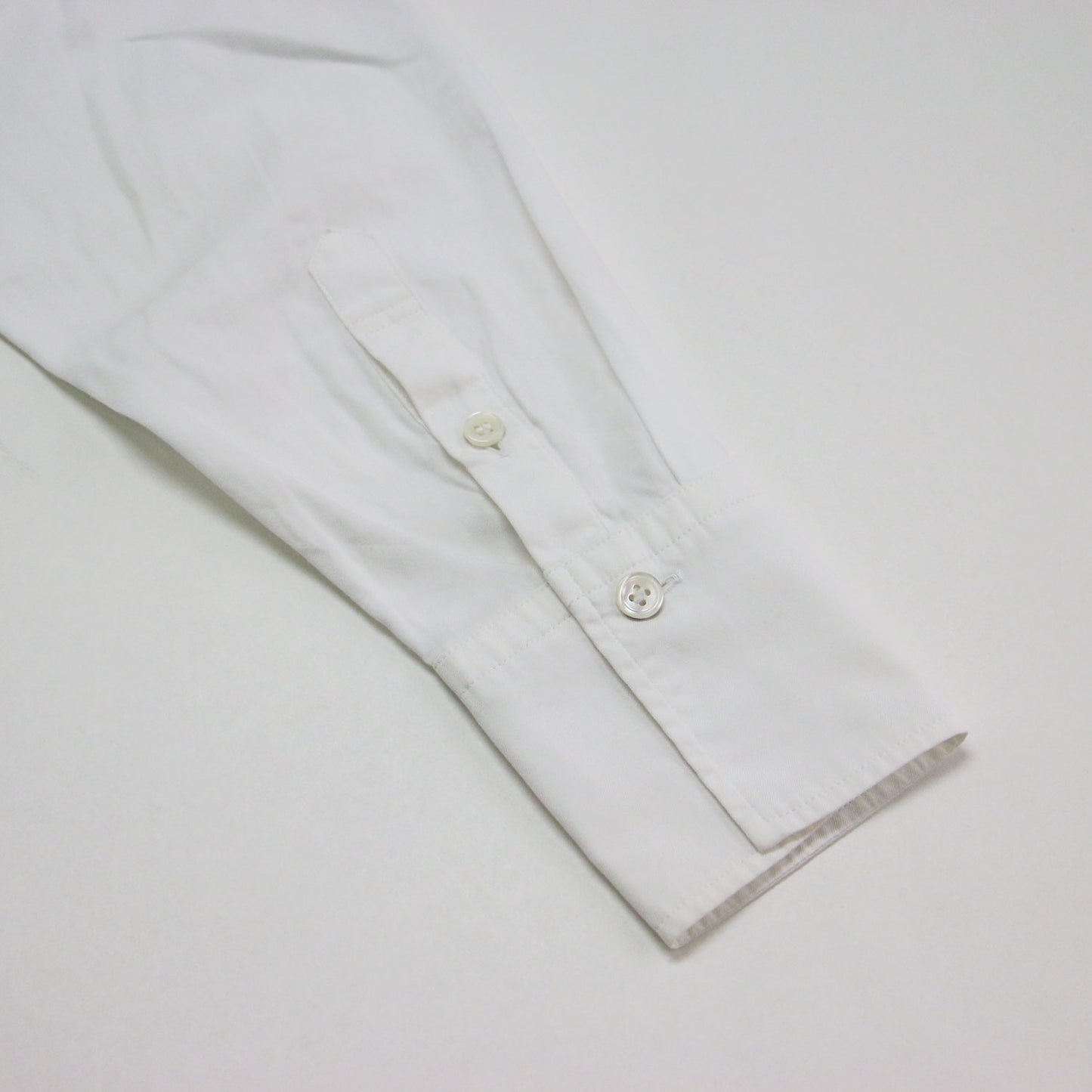 24秋冬 バンドカラー シャツ / CANCLINI ブラウス クルーネック 長袖 センタータック コットン ウォッシャブル
