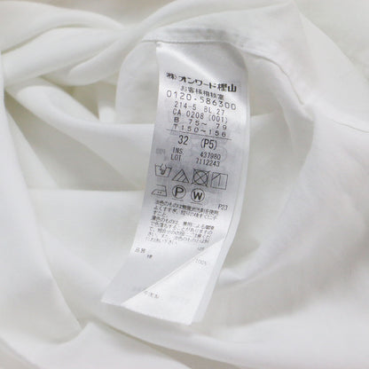 24秋冬 バンドカラー シャツ / CANCLINI ブラウス クルーネック 長袖 センタータック コットン ウォッシャブル