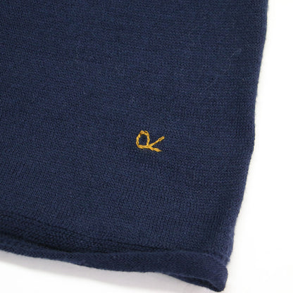 超ガーゼのマフラー / ストール ロゴ 刺繍 コットン