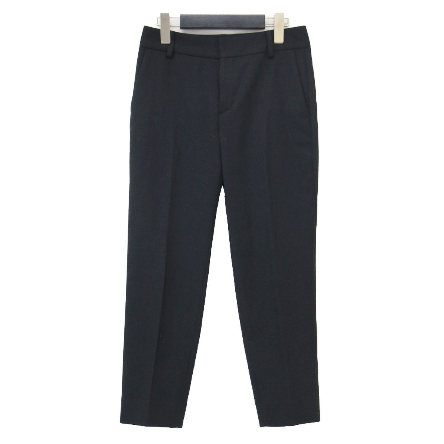 21春夏 ストレッチ テーパードパンツ / スラックス センタープレス クロップド丈 リネン コットン