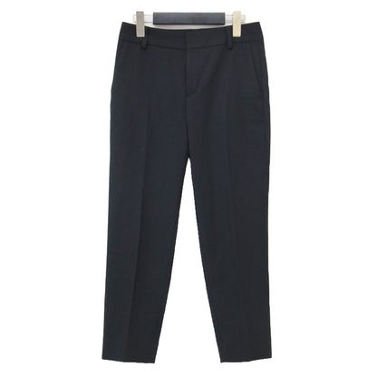 21春夏 ストレッチ テーパードパンツ / スラックス センタープレス クロップド丈 リネン コットン