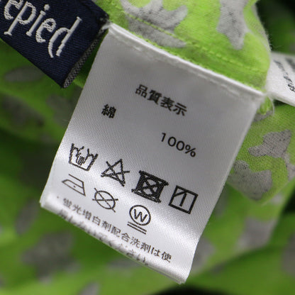× trepied 別注 20秋冬 フラワー テープ スカート / ティアードスカート ロング丈 Aライン フレア 花柄 サイドファスナー コットン