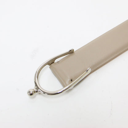 レザーベルト / バックル メタリック 馬蹄型