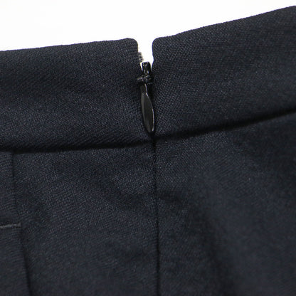 23秋冬 ヘムフレア マキシスカート / HEM FALRE MAXI SKIRT MB234-6012 / Aライン タイト サイドファスナー バックスリット ウール ストレッチ