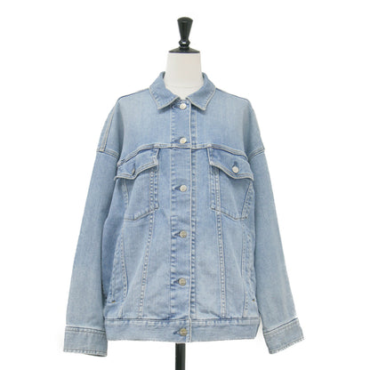 × RED CARD 24春夏 オーバーサイズ デニム ジャケット / 長袖 ミドル丈 ドロップショルダー オーバーサイズ ボックスシルエット ストレッチ コットン
