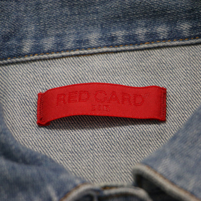 × RED CARD 24春夏 オーバーサイズ デニム ジャケット / 長袖 ミドル丈 ドロップショルダー オーバーサイズ ボックスシルエット ストレッチ コットン
