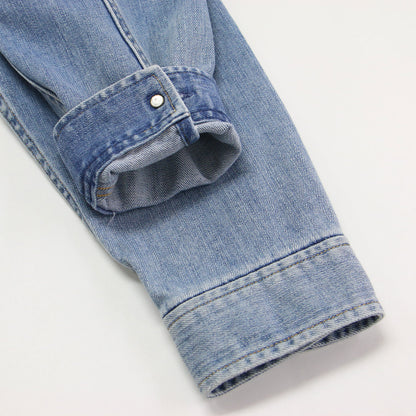 × RED CARD 24春夏 オーバーサイズ デニム ジャケット / 長袖 ミドル丈 ドロップショルダー オーバーサイズ ボックスシルエット ストレッチ コットン