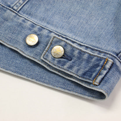 × RED CARD 24春夏 オーバーサイズ デニム ジャケット / 長袖 ミドル丈 ドロップショルダー オーバーサイズ ボックスシルエット ストレッチ コットン