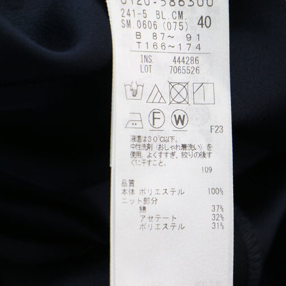 23春夏 バック サテン ラウンドヘムプルオーバー / FluidBackSatin 半袖 キャップスリーブ クルーネック ラウンドヘム Aライン ワイドシルエット