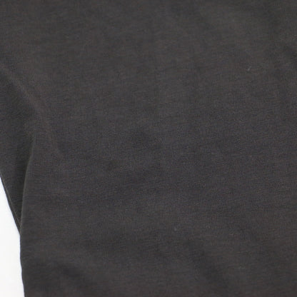 25秋冬 オーガンジーコンビ ロングTシャツ / カットソー プルオーバー 長袖 クルーネック ランダムタック フレアシルエット ストレッチ