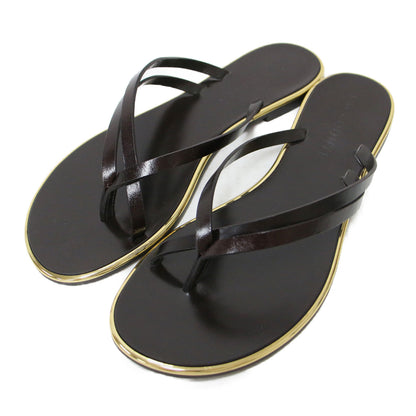 22春夏 ダブルストラップ サンダル / 2strap sandal トング フラット レザー