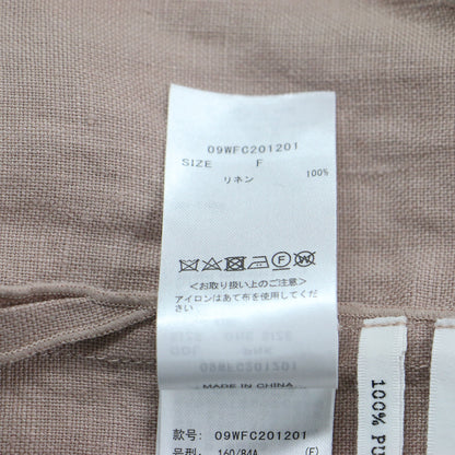20春夏 リネン ロング シャツライク コート / ワンピース ステンカラー オーバーサイズ