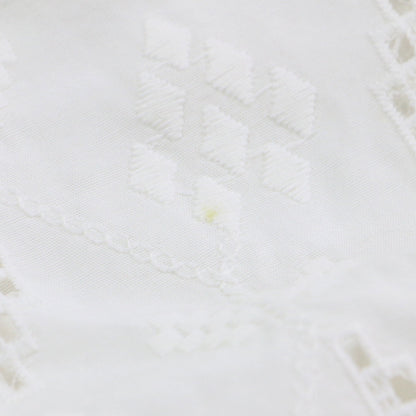 YURIE A. 20秋冬 刺繍 ドレス / ワンピース ロング 長袖 ボリュームスリーブ レース リネン