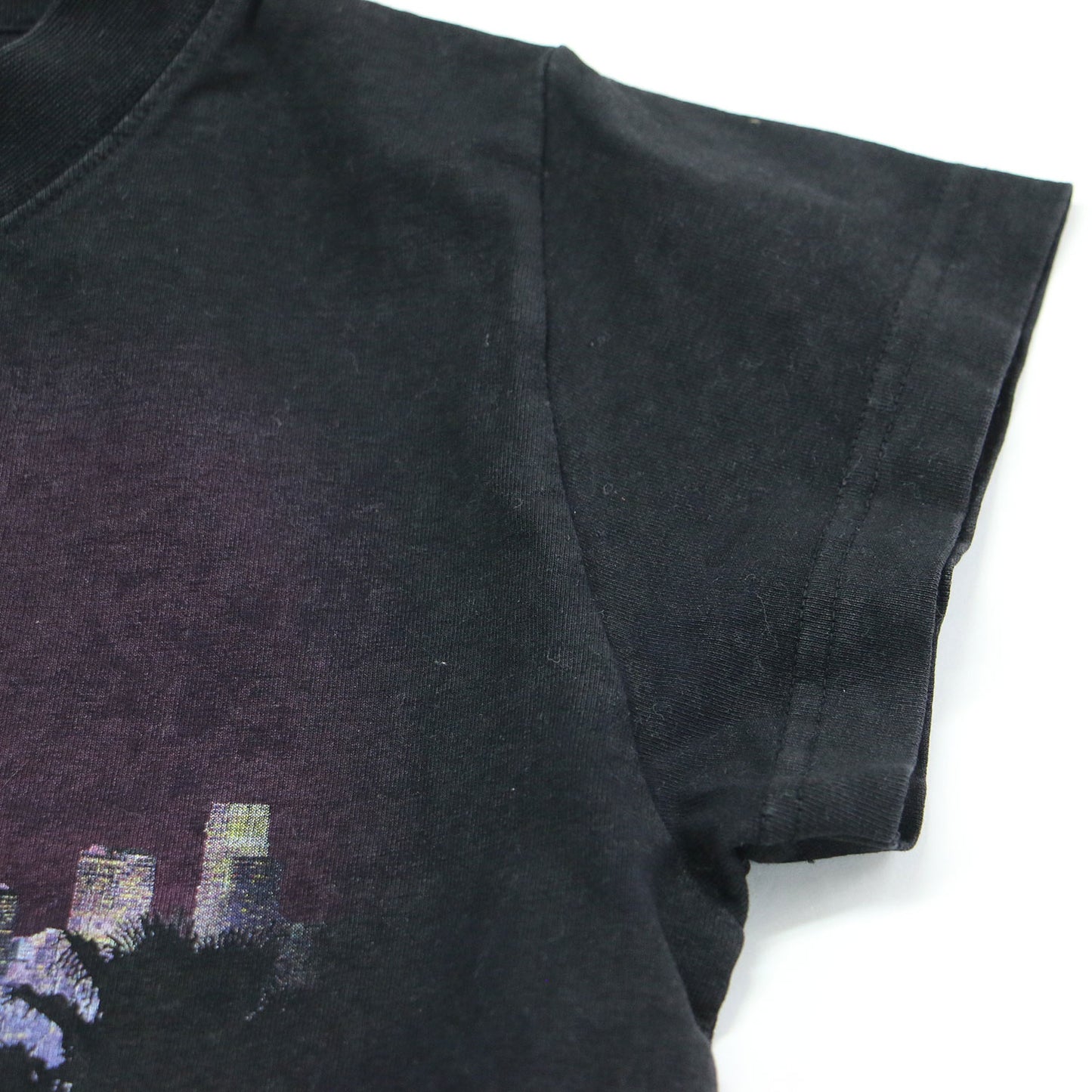25秋冬 City of Angels クロップド Tシャツ / カットソー クルーネック フレンチスリーブ プリント コットン