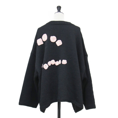 24秋冬 バンビ ハンドニット セーター / BAMBI HAND KNITTED SWEATER プルオーバー 長袖 クルーネック ウール