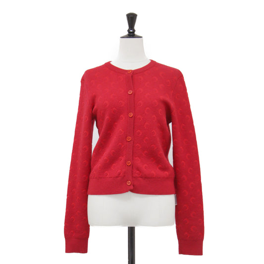 25春夏 ムーンジャガード ニット カーディガン / Moon Jacquard Knit Cardigan 長袖 クルーネック ウール