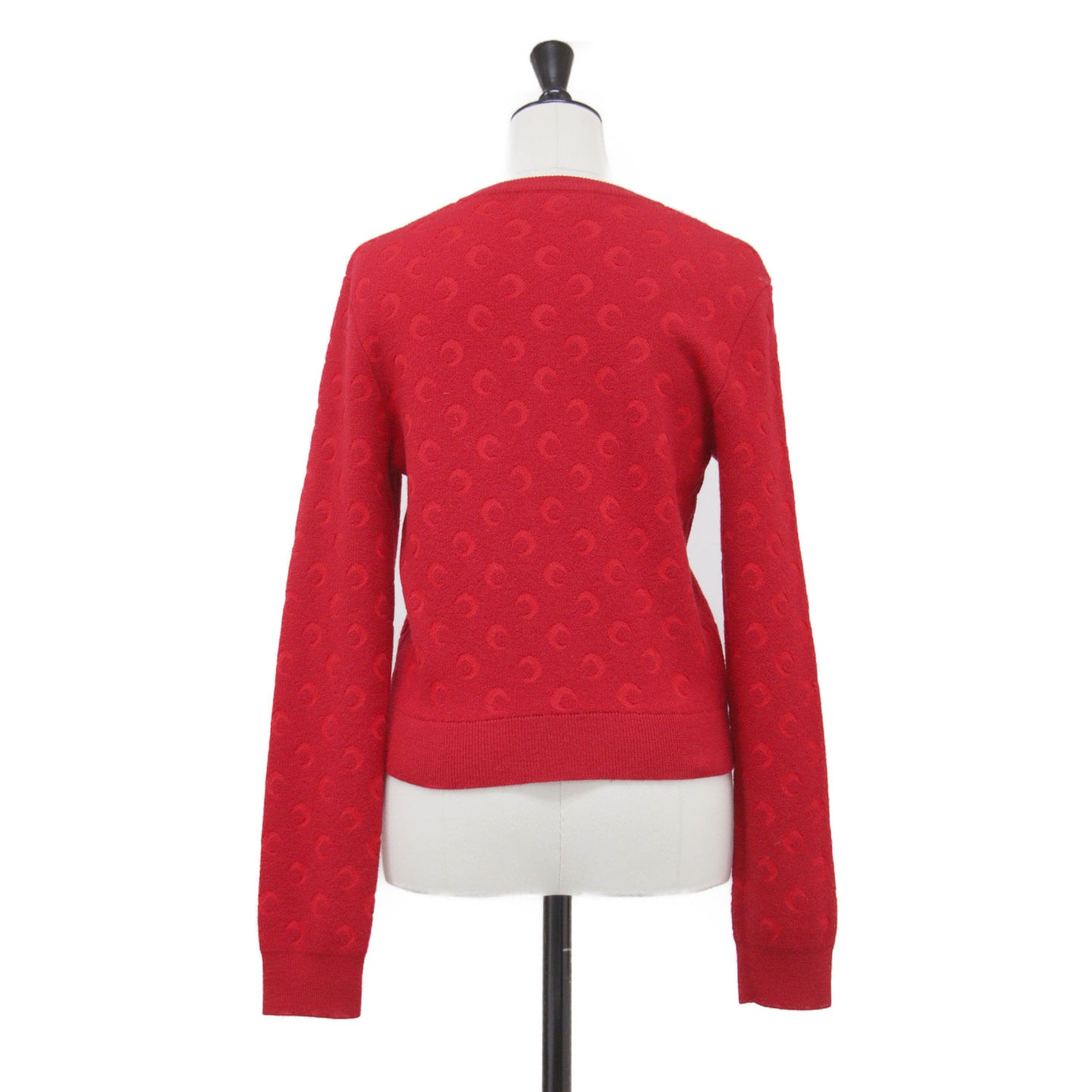 25春夏 ムーンジャガード ニット カーディガン / Moon Jacquard Knit Cardigan 長袖 クルーネック ウール