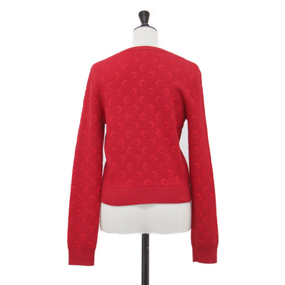 25春夏 ムーンジャガード ニット カーディガン / Moon Jacquard Knit Cardigan 長袖 クルーネック ウール