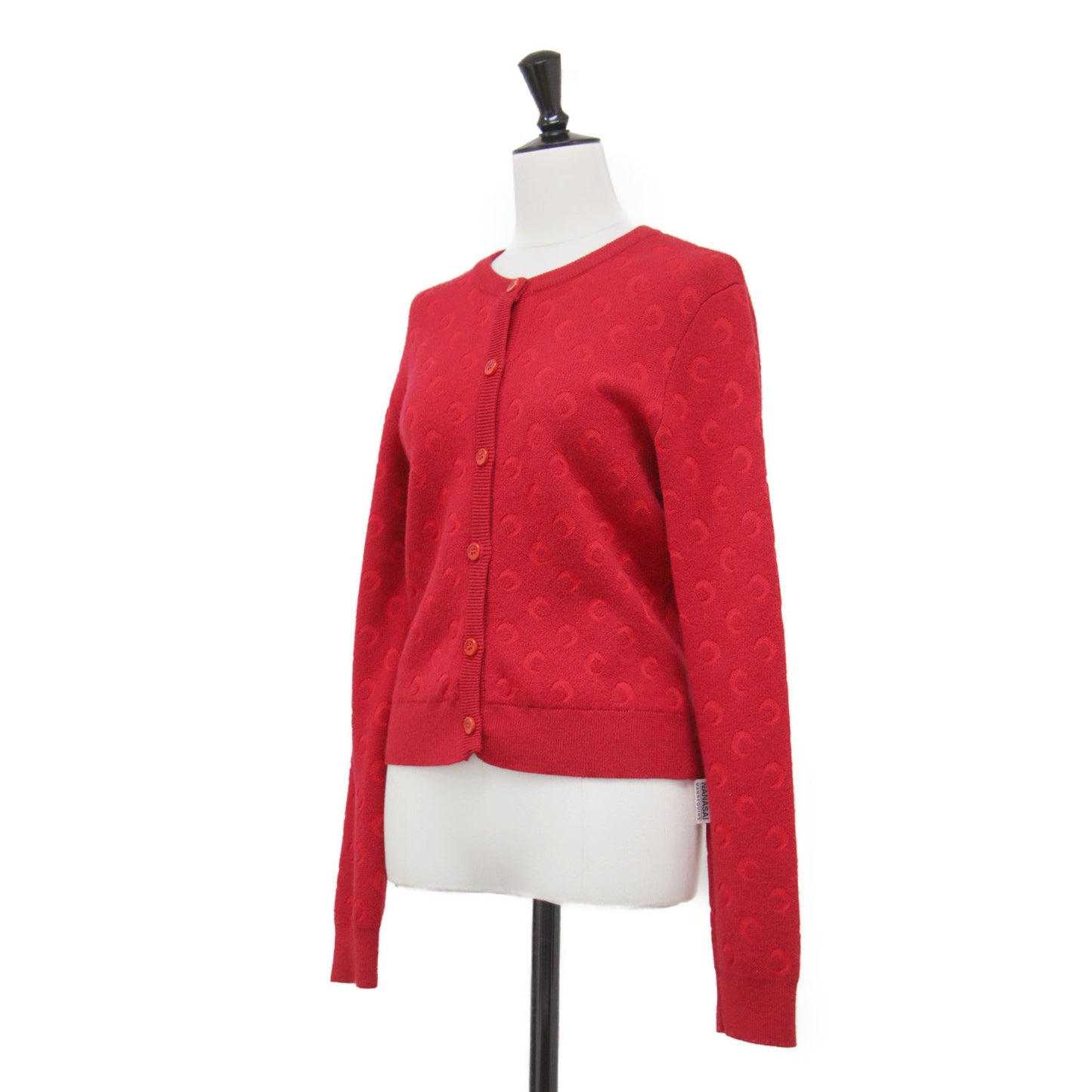 25春夏 ムーンジャガード ニット カーディガン / Moon Jacquard Knit Cardigan 長袖 クルーネック ウール