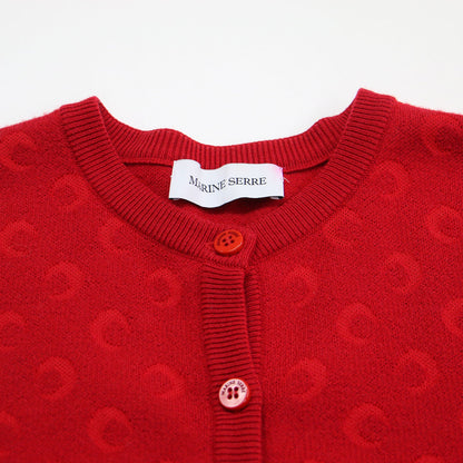 25春夏 ムーンジャガード ニット カーディガン / Moon Jacquard Knit Cardigan 長袖 クルーネック ウール