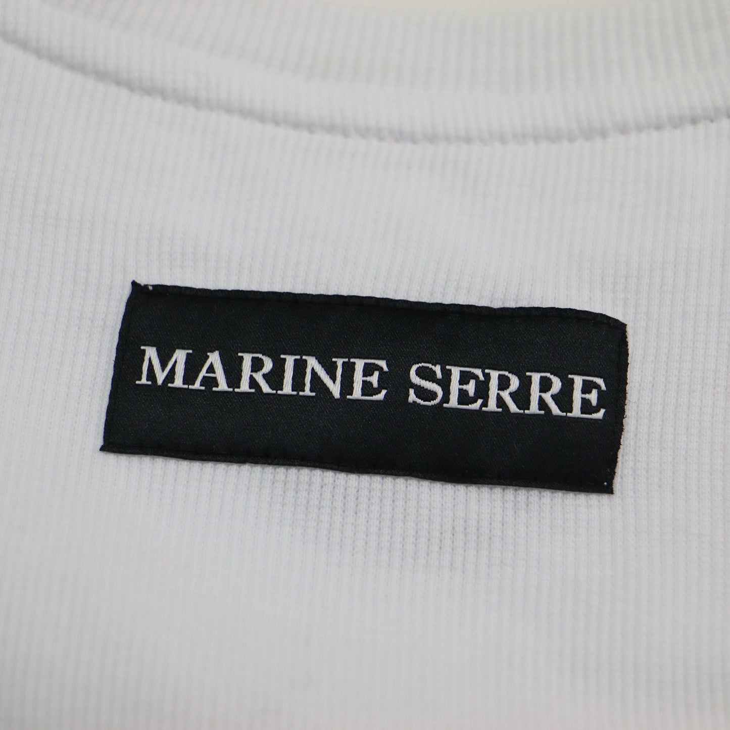 25春夏 ムーンロゴ カットアウト 半袖 Tシャツ / MOON LOGO RIBBED JERSEY CUT OUT T SHIRT カットソー クルーネック ハーフスリーブ リブ コットン