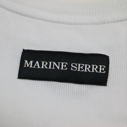 25春夏 ムーンロゴ カットアウト 半袖 Tシャツ / MOON LOGO RIBBED JERSEY CUT OUT T SHIRT カットソー クルーネック ハーフスリーブ リブ コットン