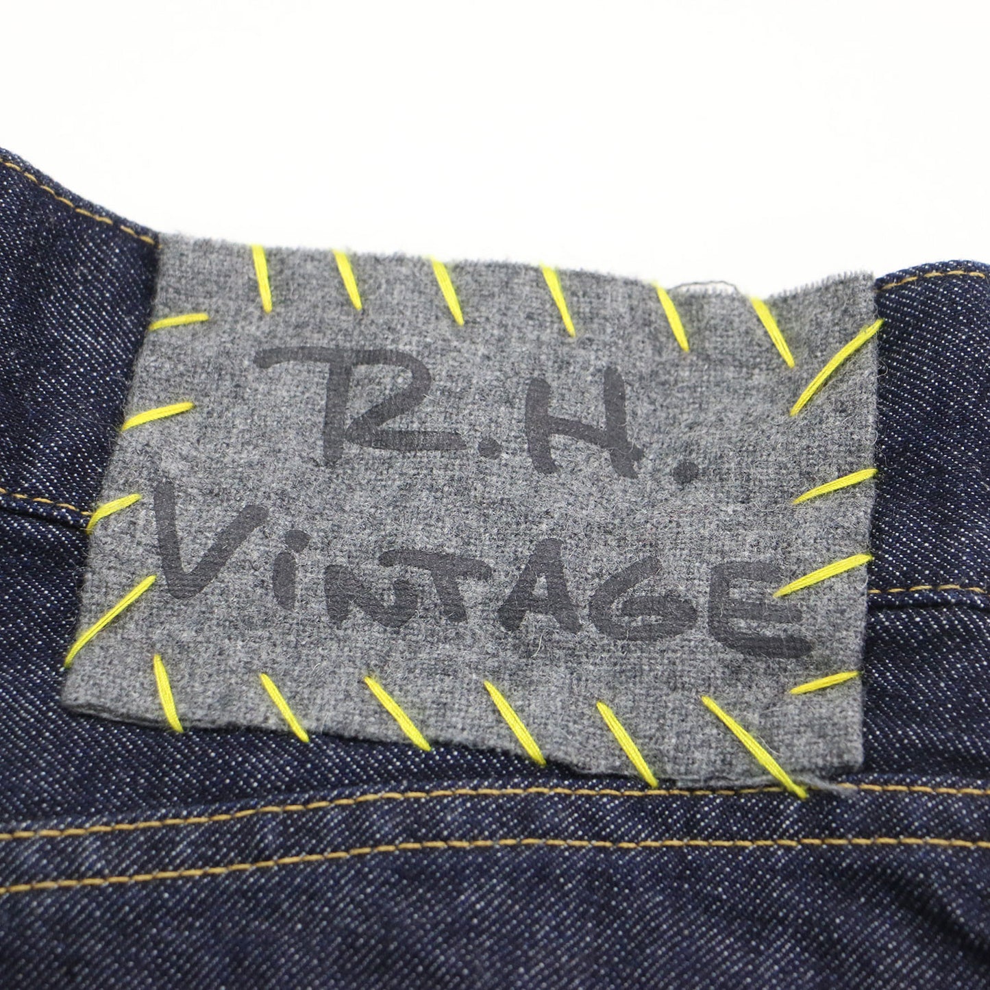 R.H.VINTAGE デニム ミニ スカート / ひざ上丈 台形 コットン