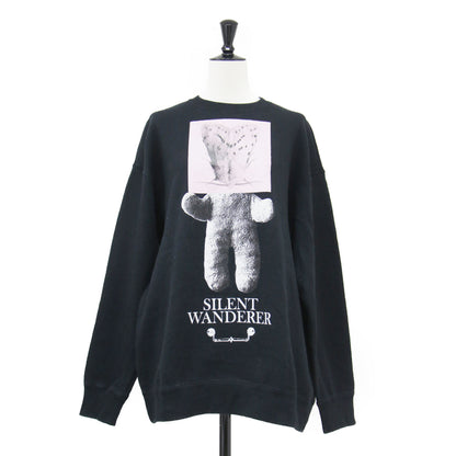 25秋冬 ビッグ プルオーバー スウェット シャツ / BIG SWEAT SILENT WANDERER プリント 裏毛 コットン