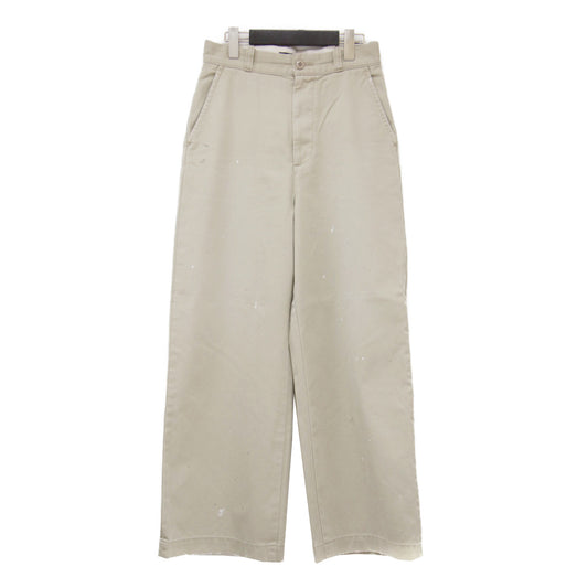 26春夏 CRAFTMANS MADE DENIM チノパンツ / ワイド ハイウエスト ペイント加工 コットン