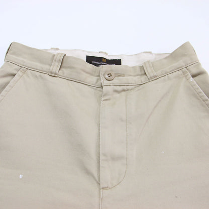 26春夏 CRAFTMANS MADE DENIM チノパンツ / ワイド ハイウエスト ペイント加工 コットン
