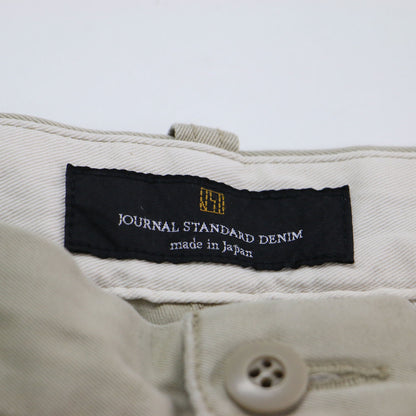 26春夏 CRAFTMANS MADE DENIM チノパンツ / ワイド ハイウエスト ペイント加工 コットン