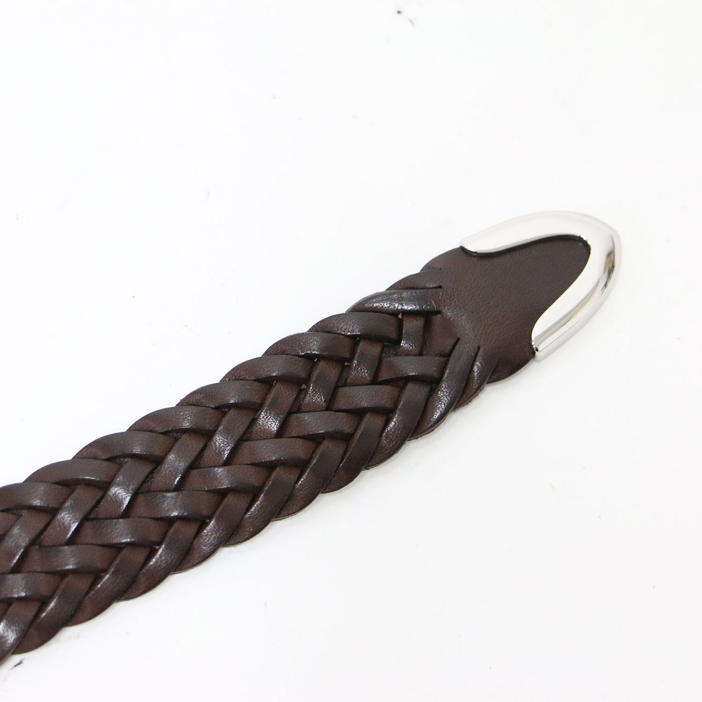 25秋冬 レザー メッシュ ベルト / ENVELPE BUCKLE TIP END 25MM バックル 牛革