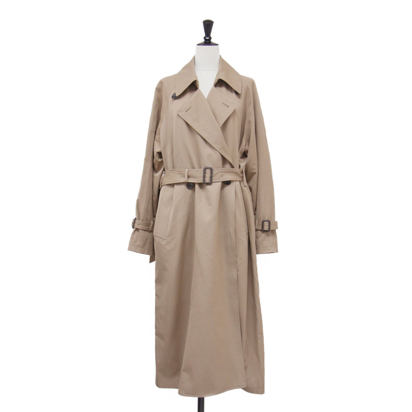 24秋冬 GABARDINE トレンチコート / ロング オーバーサイズ ギャバジン ウール