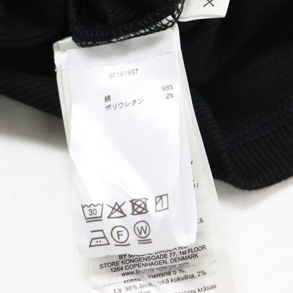 25春夏 LUNAI Uネック 半袖 Tシャツ / カットソー プルオーバー ワイドスリーブ リブ コットン