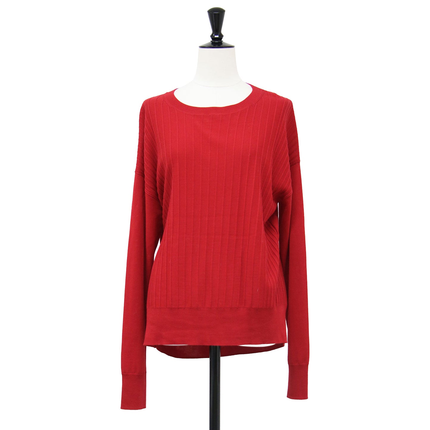 20秋冬 スーパーウール ワイドリブ コンビ プルオーバー / SUPER WOOL WIDE RIB COMBI PO ニット 長袖 クルーネック ハイゲージ