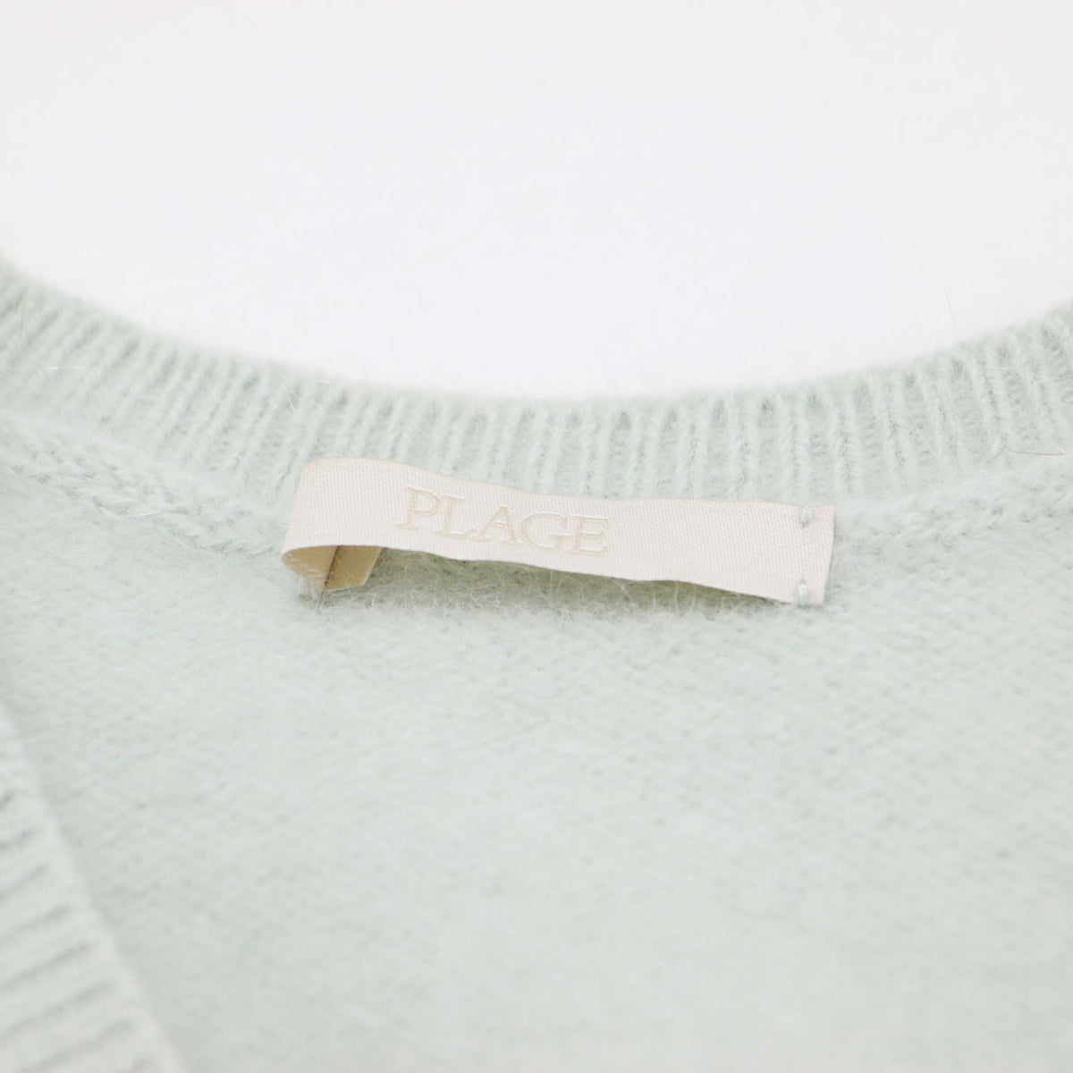 23秋冬 Cashmere Mix Fur ベスト / ニット ショート丈 Vネック ウール カシミヤ
