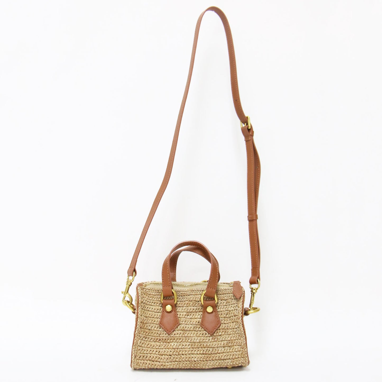 × L'Appartement 別注 25春夏 ラフィア ミニ バッグ / ZEILA MINI BAG ハンドバッグ ショルダー ボストン型 2WAY