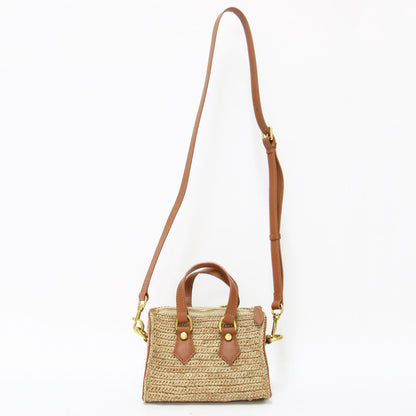 × L'Appartement 別注 25春夏 ラフィア ミニ バッグ / ZEILA MINI BAG ハンドバッグ ショルダー ボストン型 2WAY