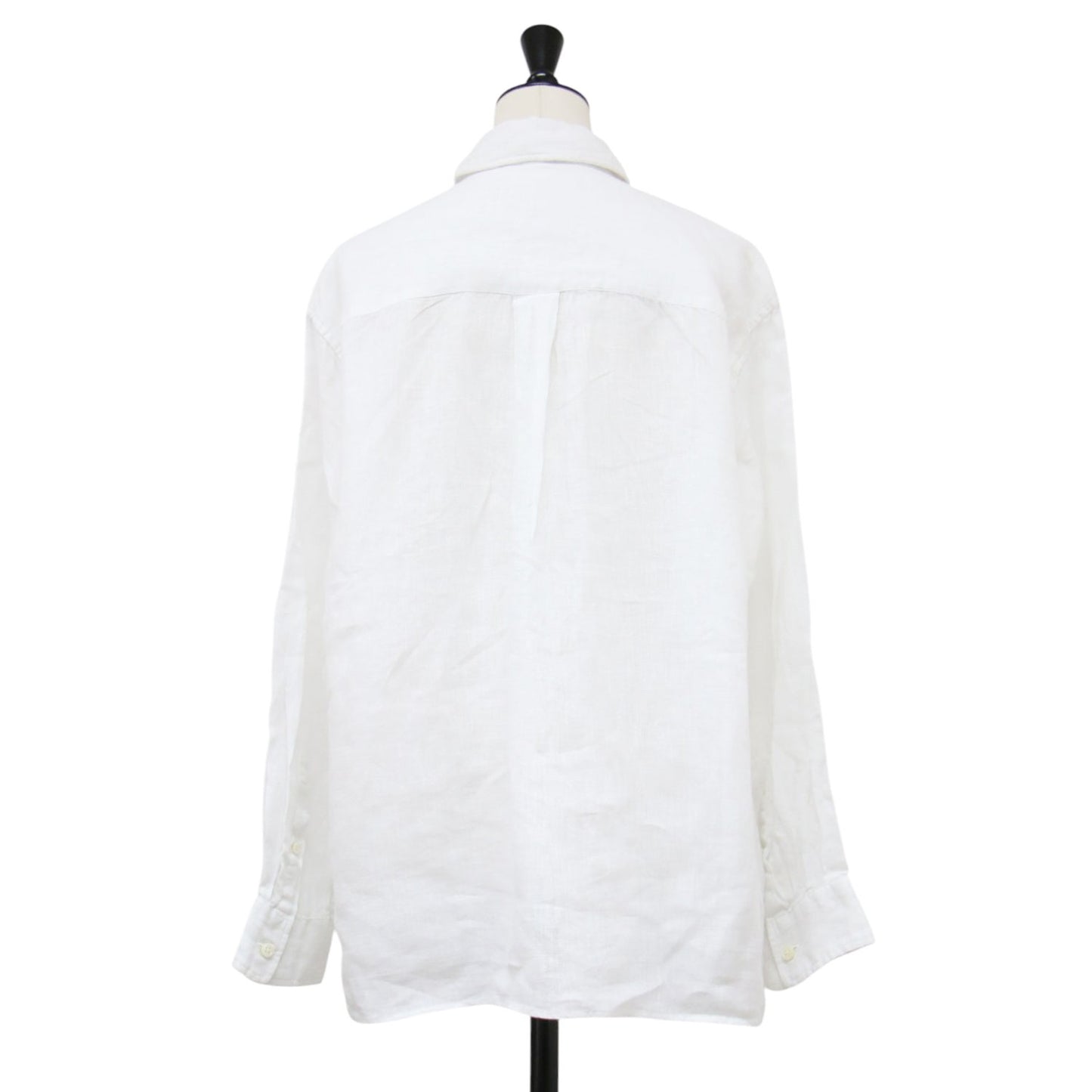 25春夏 LINEN WASH CACHE シャツ / 長袖 レギュラーカラー オーバーサイズ カシュクール リネン
