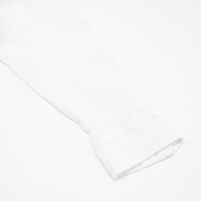 25春夏 LINEN WASH CACHE シャツ / 長袖 レギュラーカラー オーバーサイズ カシュクール リネン
