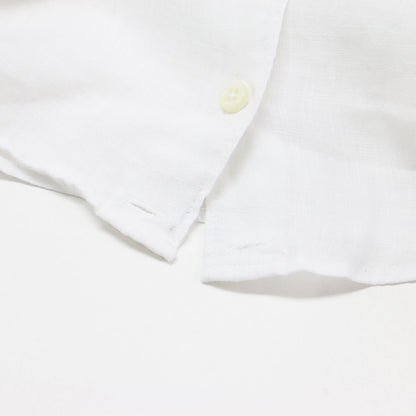 25春夏 LINEN WASH CACHE シャツ / 長袖 レギュラーカラー オーバーサイズ カシュクール リネン