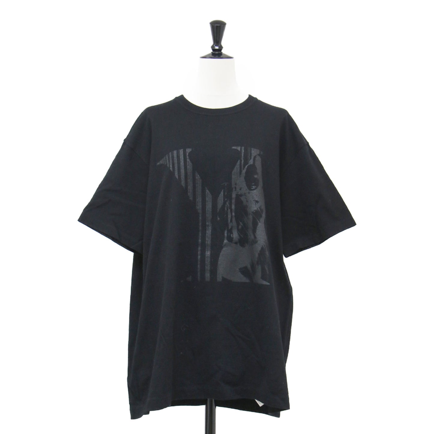 Y's 23秋冬 MAX VADUKUL プリント 半袖 Tシャツ / カットソー ハーフスリーブ クルーネック コットン