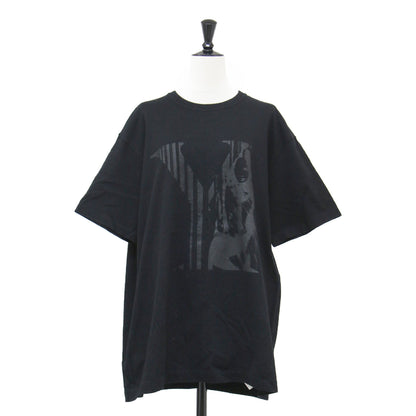 Y's 23秋冬 MAX VADUKUL プリント 半袖 Tシャツ / カットソー ハーフスリーブ クルーネック コットン